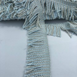 Krem Açık Turkuaz Bulyon Saçak Püskül-SP-1229