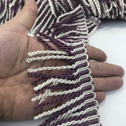 Mor Krem Bulyon Saçak Püskül-SP-1239