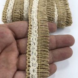 Hasır Beyaz Detaylı Saçak Püskül-SP-1244 Hasır Beyaz Detaylı Saçak Püskül-SP-1244