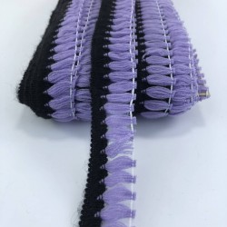 Lila Siyah Şerit Saçak Püskül-SP-1249 Lila Siyah Şerit Saçak Püskül-SP-1249