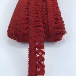 Kırmızı Şerit Saçak Püskül-SP-1251 Kırmızı Şerit Saçak Püskül-SP-1251