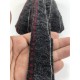 Siyah Bordo Detaylı Orlon Saçak Şerit Püskül-SP-1257