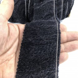 Siyah Orlon Saçak Şerit Püskül-SP-1260