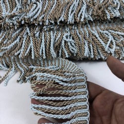 Turkuaz Vizon Bulyon Saçak Püskül-SP-1263