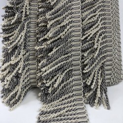 Gri Krem Renkli Bulyon Saçak Püskül-SP-1276