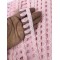 Pembe Beyaz Şeritli Saçak Püskül-SP-1290
