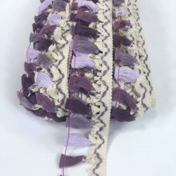 Lila Mor Rengarenk Dekoratif Saçak Püskül-SP-1296 Lila Mor Rengarenk Dekoratif Saçak Püskül-SP-1296