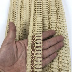 Vizon Çaprazlı Dekoratif Saçak Şerit Püskül-SP-1302