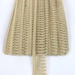 Vizon Çaprazlı Dekoratif Saçak Şerit Püskül-SP-1302