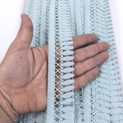 Mint Yeşili Çaprazlı Dekoratif Saçak Şerit Püskül-SP-1303 Mint Yeşili Çaprazlı Dekoratif Saçak Şerit Püskül-SP-1303