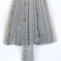 Gri Çaprazlı Dekoratif Saçak Şerit Püskül-SP-1304 Gri Çaprazlı Dekoratif Saçak Şerit Püskül-SP-1304