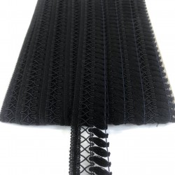 Siyah Çaprazlı Dekoratif Saçak Şerit Püskül-SP-1308 Siyah Çaprazlı Dekoratif Saçak Şerit Püskül-SP-1308