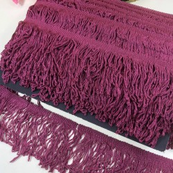 Mürdüm Saçak Püskül En 10 Cm 1 Metre-SP-1319 Mürdüm Saçak Püskül En 10 Cm 1 Metre-SP-1319