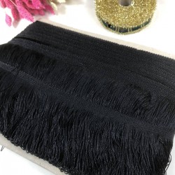 Siyah Saçak Püskül En 10 Cm 1 Metre-SP-1321