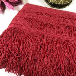 Kırmızı Saçak Püskül En 10 Cm 1 Metre-SP-1324 Kırmızı Saçak Püskül En 10 Cm 1 Metre-SP-1324