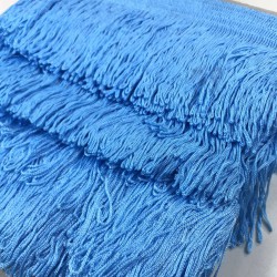 Bebe Mavi Saçak Püskül En 10 Cm 1 Metre-SP-1325 Bebe Mavi Saçak Püskül En 10 Cm 1 Metre-SP-1325