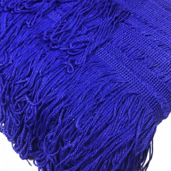 Saks Mavi Saçak Püskül En 10 Cm 1 Metre-SP-1326