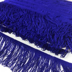 Saks Mavi Saçak Püskül En 10 Cm 1 Metre-SP-1326