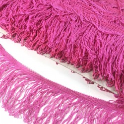 Fuşya Saçak Püskül En 20 Cm 1 Metre-SP-1330