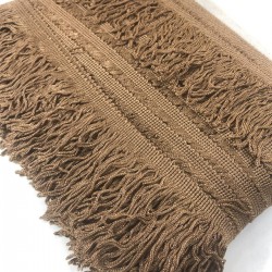 Açık Kahverengi Saçak Püskül En 20 Cm 1 Metre-SP-1332 Açık Kahverengi Saçak Püskül En 20 Cm 1 Metre-SP-1332