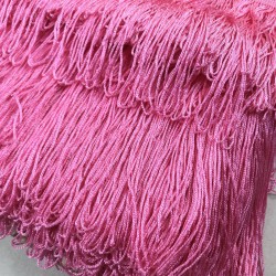 Şeker Pembe Saçak Püskül En 20 Cm 1 Metre-SP-1338 Şeker Pembe Saçak Püskül En 20 Cm 1 Metre-SP-1338