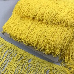 Sarı Saçak Püskül En 20 Cm 1 Metre-SP-1340