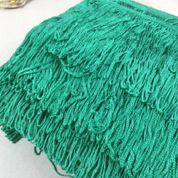 Su Yeşili Saçak Püskül En 20 Cm 1 Metre-SP-1341 Su Yeşili Saçak Püskül En 20 Cm 1 Metre-SP-1341