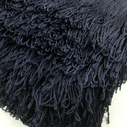 Siyah İp Saçak Püskül En 20 Cm 1 Metre-SP-1342