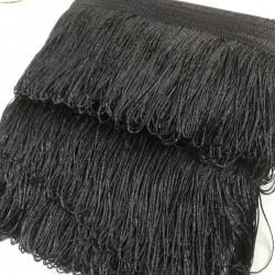 Siyah Saçak Püskül En 20 Cm 1 Metre-SP-1343