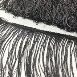 Siyah Saçak Püskül En 20 Cm 1 Metre-SP-1343