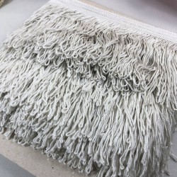 Koyu Krem Kalın İp Saçak Püskül En 20 Cm 1 Metre-SP-1345 Koyu Krem Kalın İp Saçak Püskül En 20 Cm 1 Metre-SP-1345