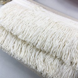 Açık Krem Kalın İp Saçak Püskül En 20 Cm 1 Metre-SP-1346 Açık Krem Kalın İp Saçak Püskül En 20 Cm 1 Metre-SP-1346