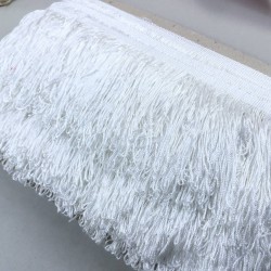 Beyaz Kalın İp Saçak Püskül En 20 Cm 1 Metre-SP-1347 Beyaz Kalın İp Saçak Püskül En 20 Cm 1 Metre-SP-1347