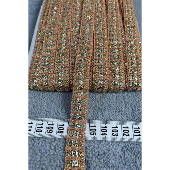 Luna Dekoratif Şerit &ndash; El İşi, Organizasyon ve S&uuml;sleme İ&ccedil;in 1,5 cm En 1 Metre-SRT-01-103