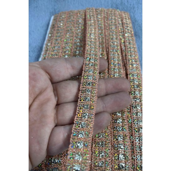 Luna Dekoratif Şerit &ndash; El İşi, Organizasyon ve S&uuml;sleme İ&ccedil;in 1,5 cm En 1 Metre-SRT-01-103