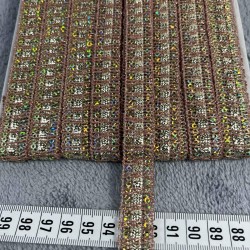 Daisy Dekoratif Şerit &ndash; El İşi, Organizasyon ve S&uuml;sleme İ&ccedil;in 1,5 cm En 1 Metre-SRT-01-108