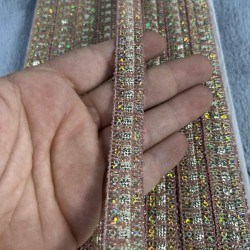 Daisy Dekoratif Şerit &ndash; El İşi, Organizasyon ve S&uuml;sleme İ&ccedil;in 1,5 cm En 1 Metre-SRT-01-108