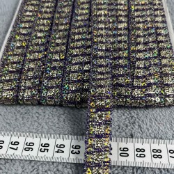 Rocky Dekoratif Şerit &ndash; El İşi, Organizasyon ve S&uuml;sleme İ&ccedil;in 1,5 cm En 1 Metre-SRT-01-109