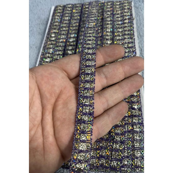 Rocky Dekoratif Şerit &ndash; El İşi, Organizasyon ve S&uuml;sleme İ&ccedil;in 1,5 cm En 1 Metre-SRT-01-109