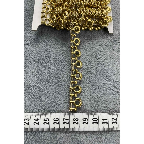 Chloe Dekoratif Şerit &ndash; El İşi, Organizasyon ve S&uuml;sleme İ&ccedil;in 1,5 cm En 1 Metre-SRT-01-118