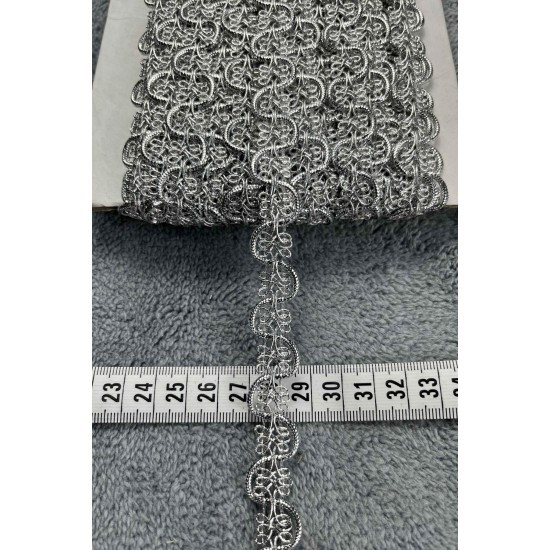 Sadie Dekoratif Şerit &ndash; El İşi, Organizasyon ve S&uuml;sleme İ&ccedil;in 1,5 cm En 1 Metre-SRT-01-120