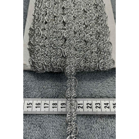 Gracie Dekoratif Şerit &ndash; El İşi, Organizasyon ve S&uuml;sleme İ&ccedil;in 1,5 cm En 1 Metre-SRT-01-128