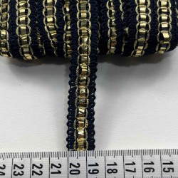 Jasper Dekoratif Şerit &ndash; El İşi, Organizasyon ve S&uuml;sleme İ&ccedil;in 1,5 cm En 1 Metre-SRT-01-133