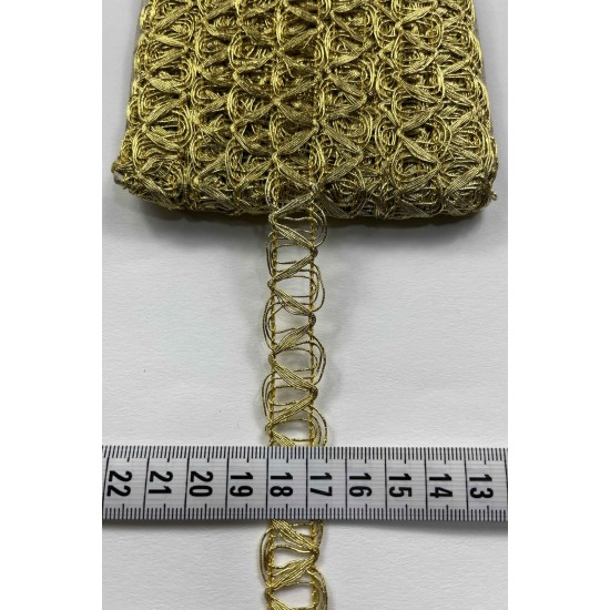 Dexter Dekoratif Şerit &ndash; El İşi, Organizasyon ve S&uuml;sleme İ&ccedil;in 1,5 cm En 1 Metre-SRT-01-135