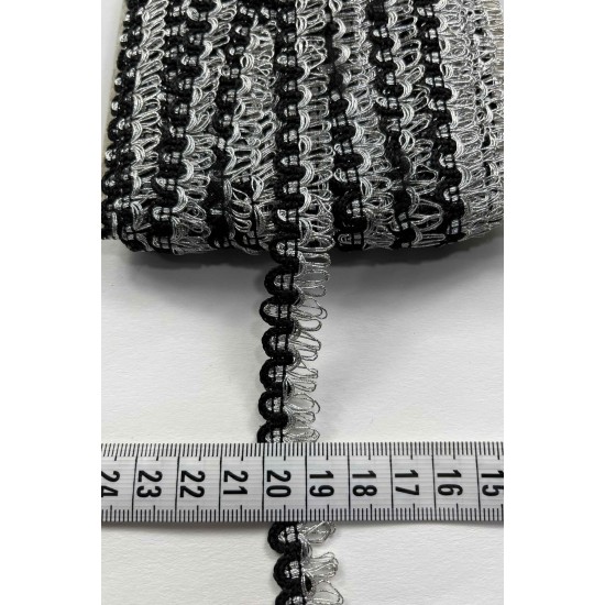 Bruno Dekoratif Şerit &ndash; El İşi, Organizasyon ve S&uuml;sleme İ&ccedil;in 1,5 cm En 1 Metre-SRT-01-137