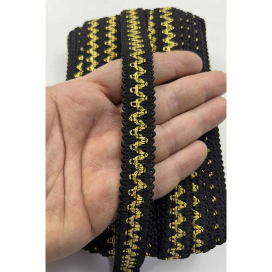 Zeus Dekoratif Şerit &ndash; El İşi, Organizasyon ve S&uuml;sleme İ&ccedil;in 1,5 cm En 1 Metre-SRT-01-142