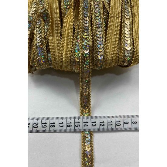 Oreo Dekoratif Şerit &ndash; El İşi, Organizasyon ve S&uuml;sleme İ&ccedil;in 1,5 cm En 1 Metre-SRT-01-145