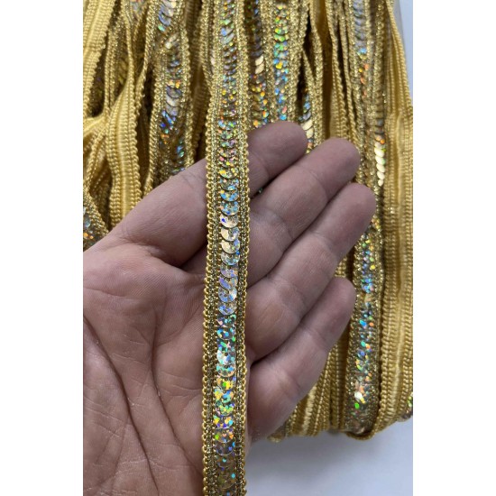 Oreo Dekoratif Şerit &ndash; El İşi, Organizasyon ve S&uuml;sleme İ&ccedil;in 1,5 cm En 1 Metre-SRT-01-145