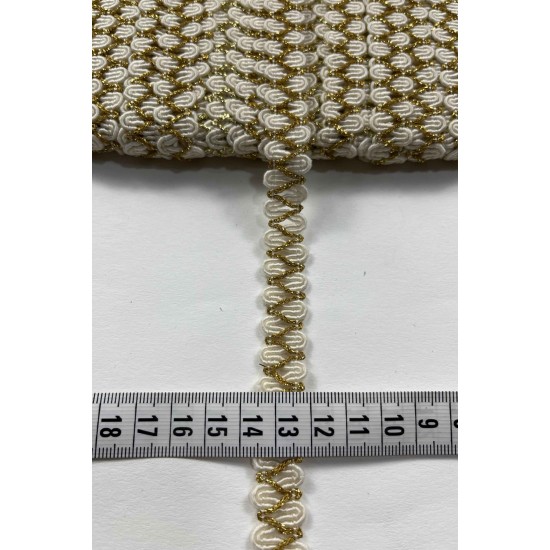 Lucky Dekoratif Şerit &ndash; El İşi, Organizasyon ve S&uuml;sleme İ&ccedil;in 1,5 cm En 1 Metre-SRT-01-147