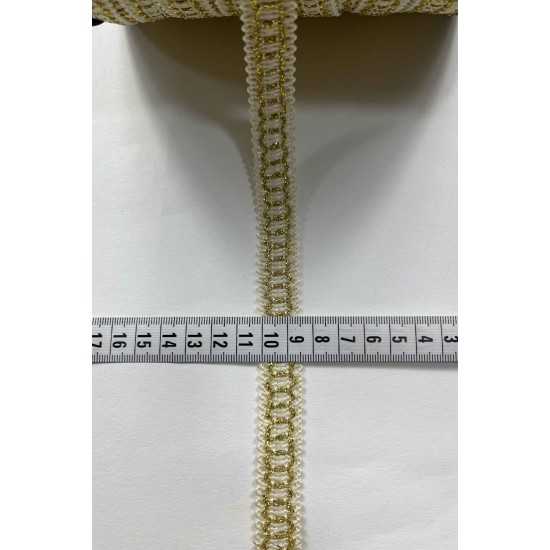 Riley Dekoratif Şerit &ndash; El İşi, Organizasyon ve S&uuml;sleme İ&ccedil;in 1,5 cm En 1 Metre-SRT-01-149